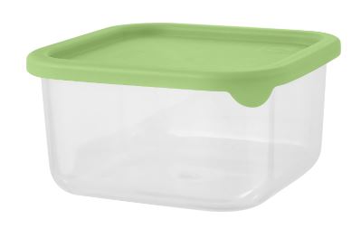 Банка для продуктов Sugar&Spice Vanilla квадратный 0,8л с гибкой крышкой фисташка